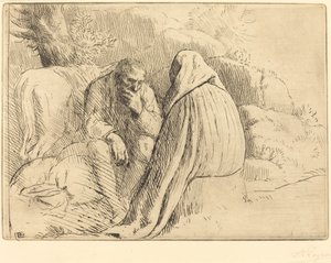 Bohemian Campment Bohemian leirintäalue. tekijältä Alphonse Legros