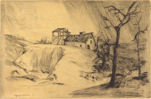 Tiilitehdas La Briqueterie. tekijältä Alphonse Legros