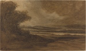Burgundin maaseutu [recto]. tekijältä Alphonse Legros