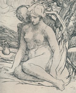 Death the Wooer, c1895, 1923 tekijältä Alphonse Legros