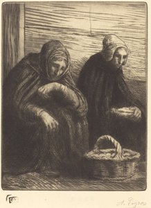 Munanmyyjät, 2. lautanen Munamyyjät. tekijältä Alphonse Legros