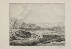 Sisäänkäynti kentälle. tekijältä Alphonse Legros