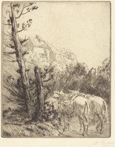 Maatila rinteessä tekijältä Alphonse Legros