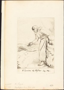 Etukappale Vezen kerjäläisnainen. tekijältä Alphonse Legros