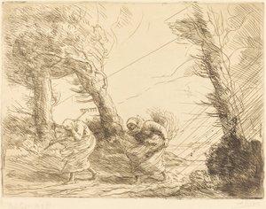 Myrskyn yllätyksiä hakkuukoneet Harvesterit yllättyivät myrskystä. tekijältä Alphonse Legros