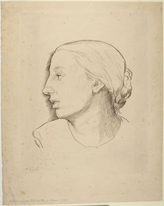 Naisen pää tekijältä Alphonse Legros