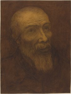 Kaljupartaisen miehen pää, 1906. tekijältä Alphonse Legros
