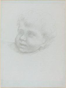 Lapsen pää tekijältä Alphonse Legros