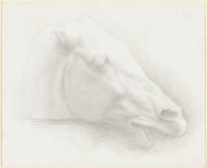 Parthenonin hevosen pää, 1898. tekijältä Alphonse Legros