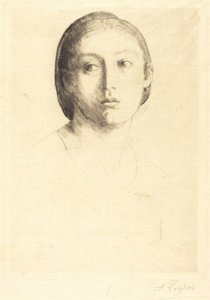 Nuoren tytön pää tekijältä Alphonse Legros