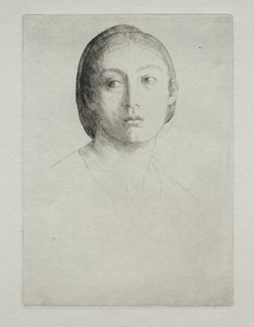 Nuoren tytön pää tekijältä Alphonse Legros