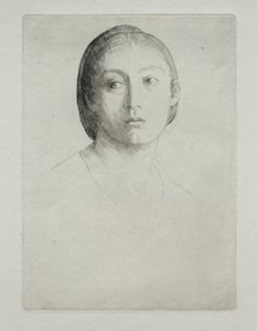 Nuoren tytön pää. tekijältä Alphonse Legros