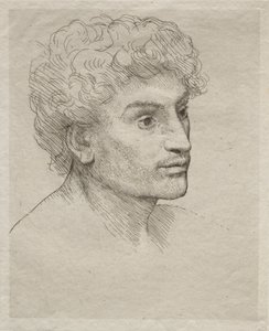Nuoren miehen pää tekijältä Alphonse Legros