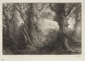 Contevillen metsässä tekijältä Alphonse Legros