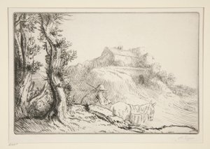 Maatila kukkulalla tekijältä Alphonse Legros