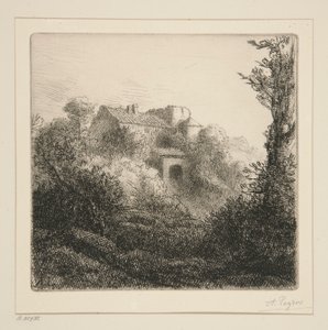 Maatila kukkulalla tekijältä Alphonse Legros