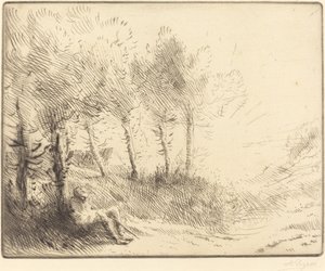 Maisema Maisema. tekijältä Alphonse Legros