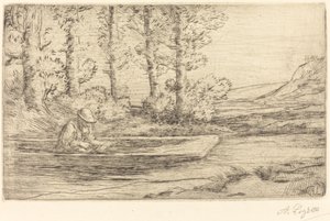 Maisema Maisema. tekijältä Alphonse Legros