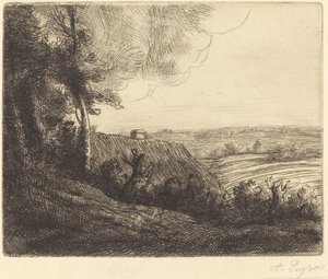 Maisema: Tie Horvilleen Paysage: Chemin d