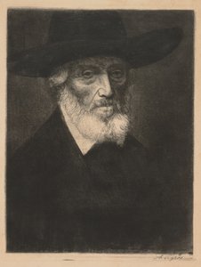 Thomas Carlylen suuri muotokuva. tekijältä Alphonse Legros