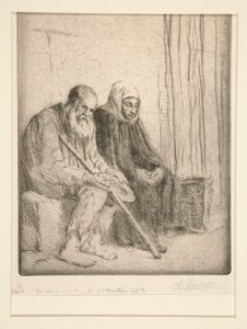 Els dos captaires (Two Beggars) finlandès tekijältä Alphonse Legros