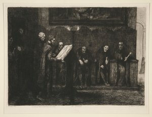 Les chantres espagnols tai Le lutrin (espanjalaiset kantorit tai puhuja) tekijältä Alphonse Legros