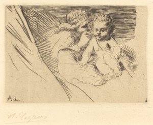 Mab ja Cupid Mab et Cupidon. tekijältä Alphonse Legros