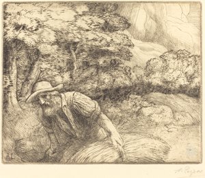 Mies ravinnonhaku Mies ravinnonhaku. tekijältä Alphonse Legros