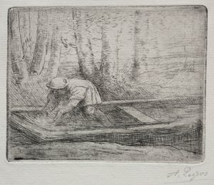 Mies puntissa tekijältä Alphonse Legros