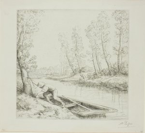 Aamu joella tekijältä Alphonse Legros
