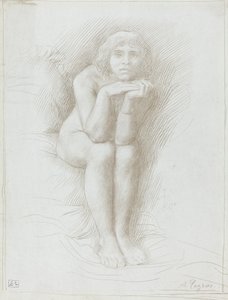 Alaston malli istuu. tekijältä Alphonse Legros