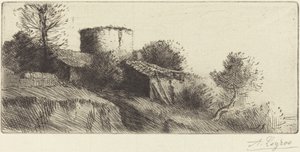 Pigeon Tower Kyyhkynen torni. tekijältä Alphonse Legros