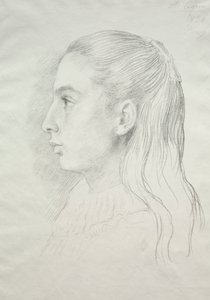 Neiti Nora E. Legrosin muotokuva tekijältä Alphonse Legros