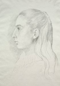 Muotokuva neiti Nora E. Legrosista, 1896. tekijältä Alphonse Legros