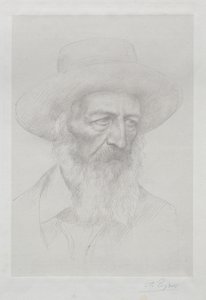 Alfred Lord Tennysonin muotokuva tekijältä Alphonse Legros