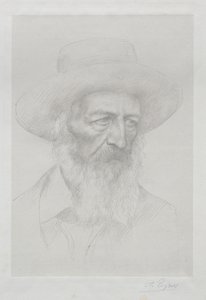 Alfred Lord Tennysonin muotokuva. tekijältä Alphonse Legros