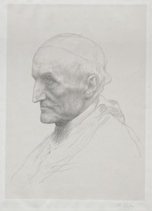 Kardinaali Manningin muotokuva (2. levy) tekijältä Alphonse Legros