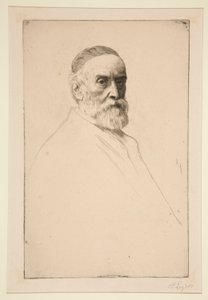 Muotokuva G.F. Watts, R.A. tekijältä Alphonse Legros