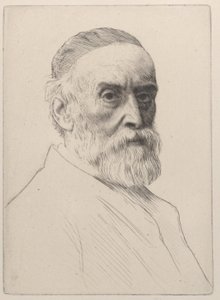 George Frederic Wattsin muotokuva, 1879. tekijältä Alphonse Legros