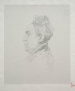 Madame Kempin muotokuva 2. profiililevyssä. tekijältä Alphonse Legros