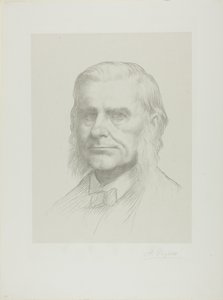 Professori Huxleyn muotokuva tekijältä Alphonse Legros