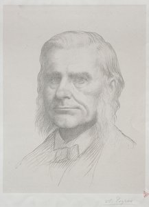 Thomas Huxleyn muotokuva (2. levy) tekijältä Alphonse Legros