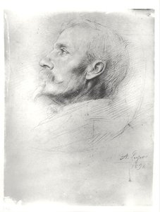 Walter Cranen muotokuva (1845-1915) tekijältä Alphonse Legros
