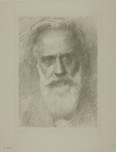 Taiteilijan muotokuva, kahdeksas levy tekijältä Alphonse Legros