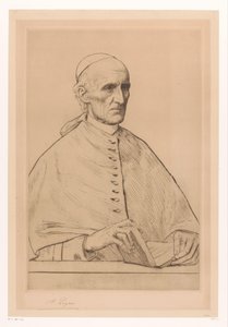 Kardinaali Henry Edward Manningin, Westminsterin arkkipiispan, muotokuva tekijältä Alphonse Legros