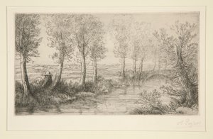 Pres du moulin (lähellä myllyä) tekijältä Alphonse Legros