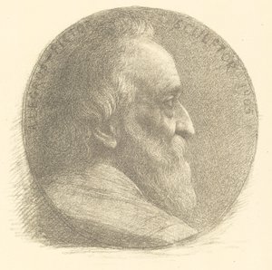 Omakuva, mitali, nro 1, 9. levy, 1905. tekijältä Alphonse Legros