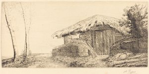 Paimenkota rinteessä tekijältä Alphonse Legros