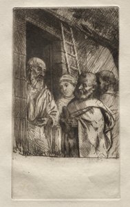 Pyhä Pietari ja Paavali Bonhomme Misèren portilla tekijältä Alphonse Legros