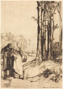 Kävele Convalescent La promenade du convalescent -kadulla. tekijältä Alphonse Legros
